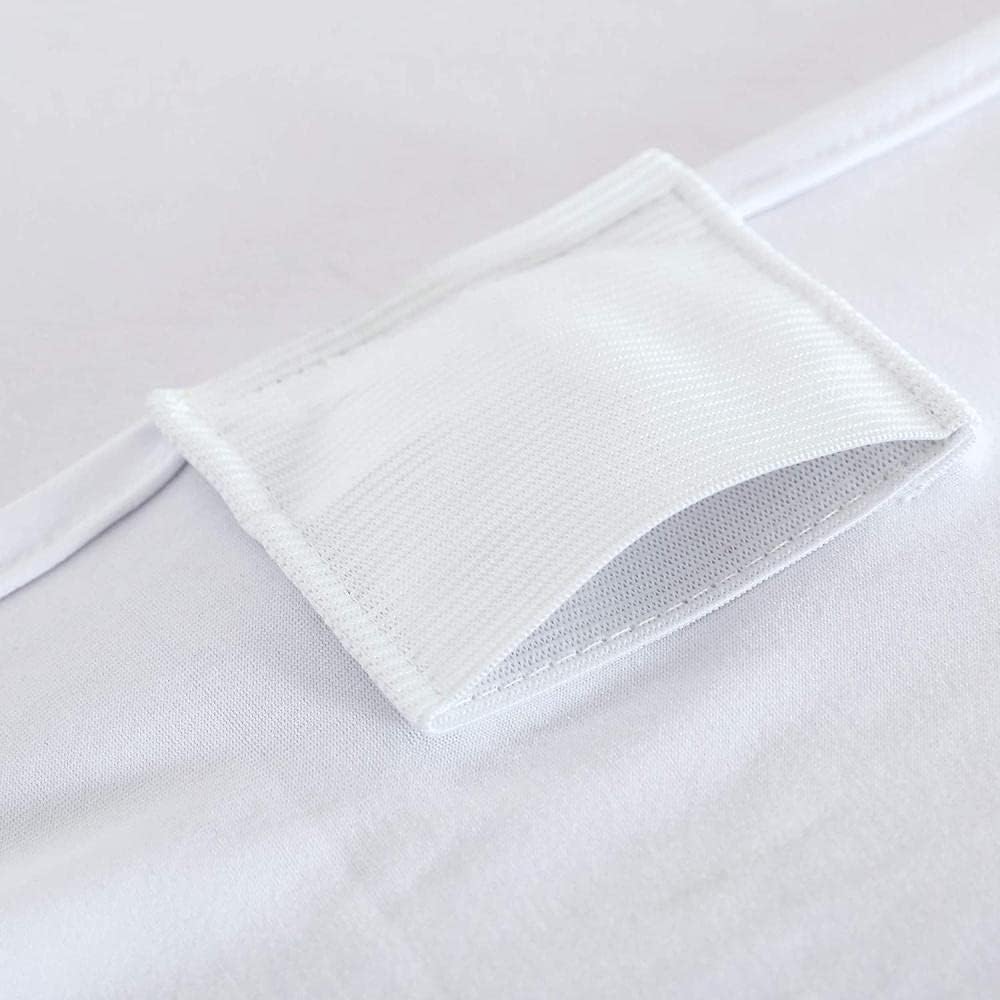 50 Pieces White Spandex Dining Room Chair Cover for Living Room Universal Stretch Chair Cover Wedding Banquet Party,Dark Orange