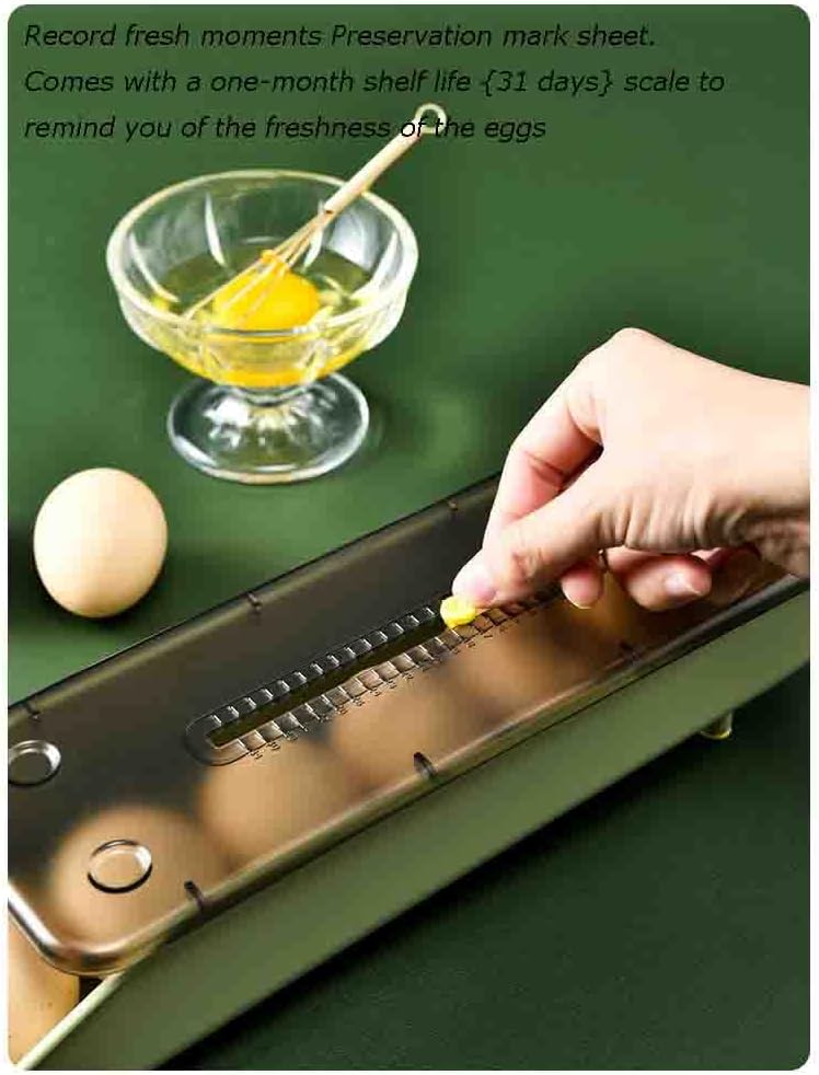 3 Pack Egg Holder for Refrigerator,Plastic Egg Storage Container for Refrigerator,Fridge Egg Organizer,Clear with Lids Stackable Tray,Holds 21 Eggs