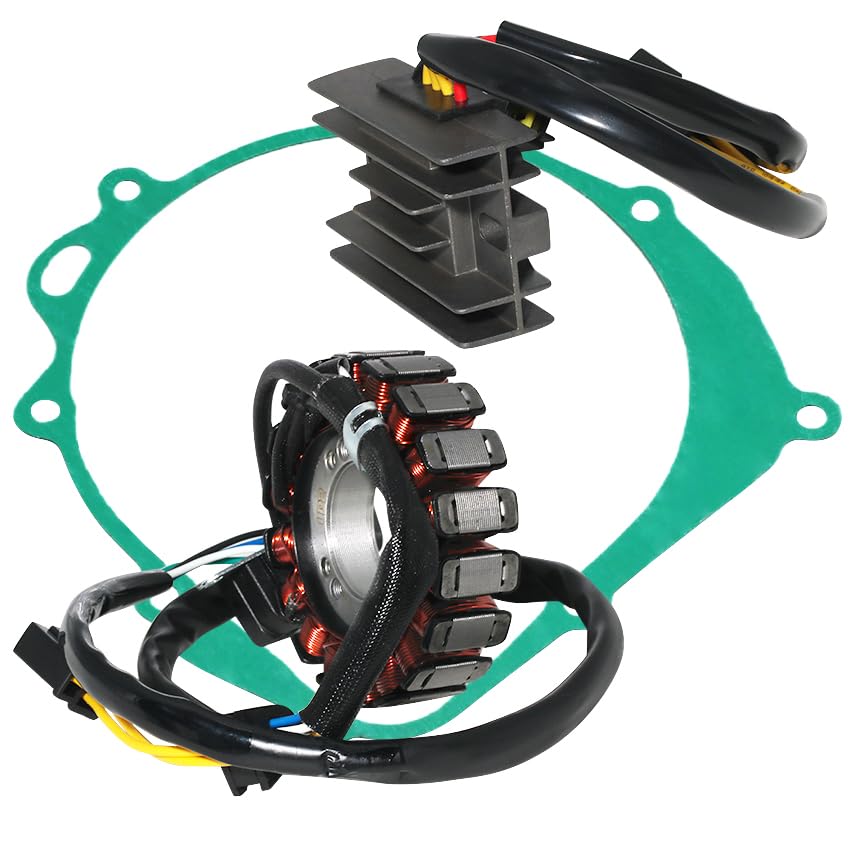 Stator Coil Rectifier Stator Gasket for Suzuki DRZ400 DR-Z400 2000-2004 for Suzuki DRZ400 DR-Z400E 2000-2007/2009 for Suzuki DRZ400 DR-Z400S 2000-2019 for Suzuki DRZ400 DR-Z400SM 2005-2019