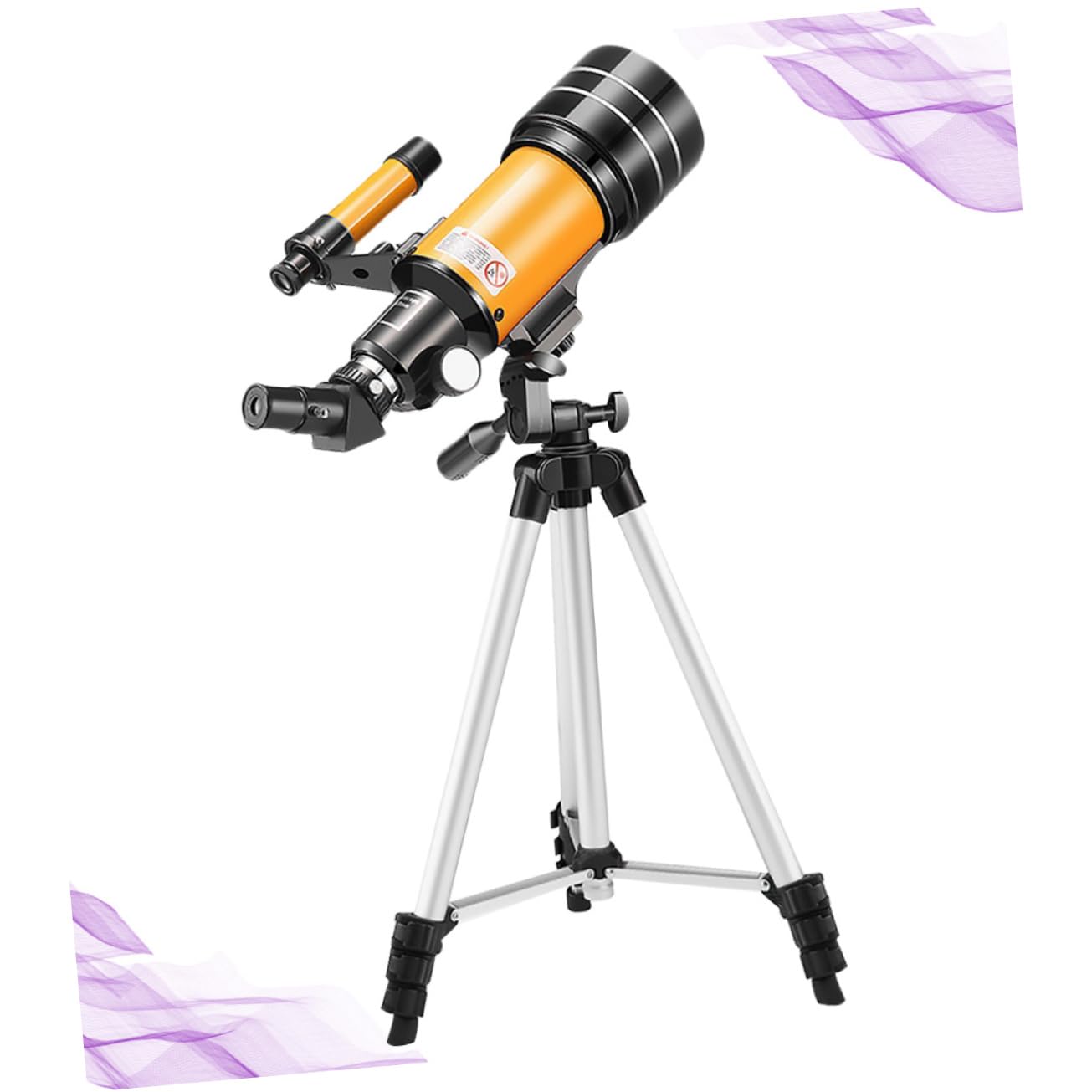 Veemoon 1pezzi Telescopio Astronomico Refrattore Regolabile Con Treppiede Portatile Per Osservazione Pianeti e Stelle Accessori