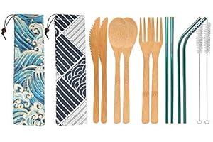Eco-Conscious Bamboo Lunch Utensil Kit