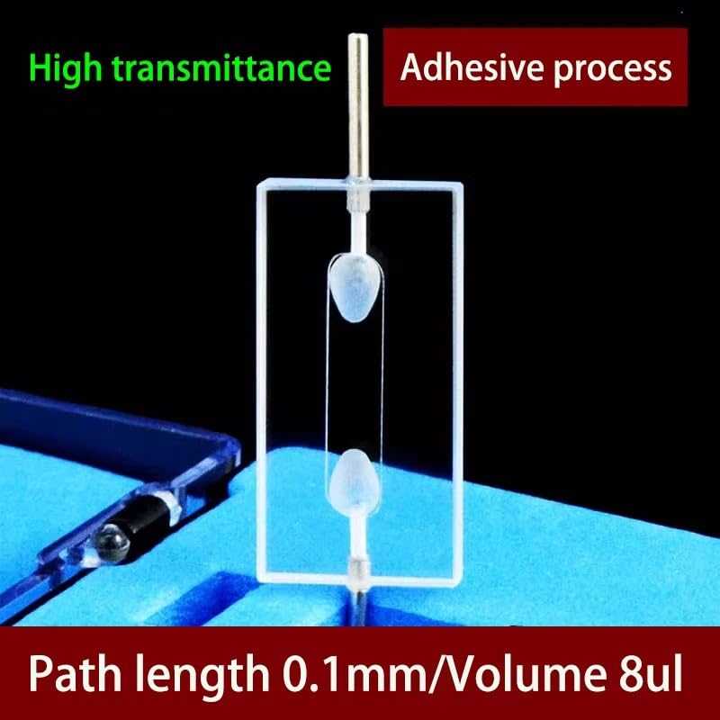 0.1mm Quartz Counting Cell Cuvette - Integrated Quartz Counter for Flow Colorimetric Analysis - 8µL Bonding Process Test Tube