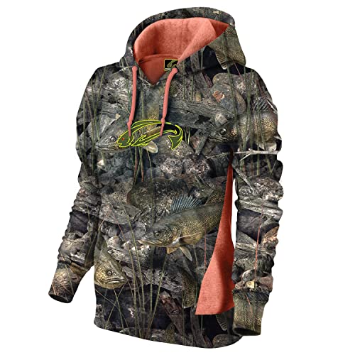Fishouflage Ladies Hoodie - Women's Fishing Sweatshirt