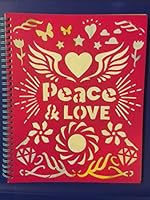 Peace & Love Stencil Book 0545924960 Book Cover