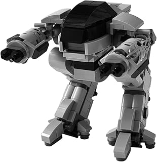 BUILDIFY ED209 Robot Mecha Building Blocks, ED-209 Enforcement Robot Combat Mech Armor Building Toy, 269 Pieces Mobile Suit Cool Mechanical Action Figure Model,Birthday Gift for Kids Boys Girls Adults