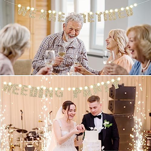 image for RUBFAC 72pcs DIY Happy Birthday Letters Banner Kit, Glitter Customizab