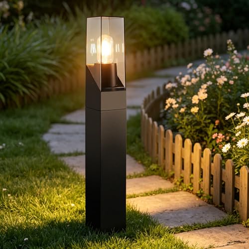 Résistant aux intempéries le lampadaire de chemin Glitzerlife sécurise votre extérieur la nuit