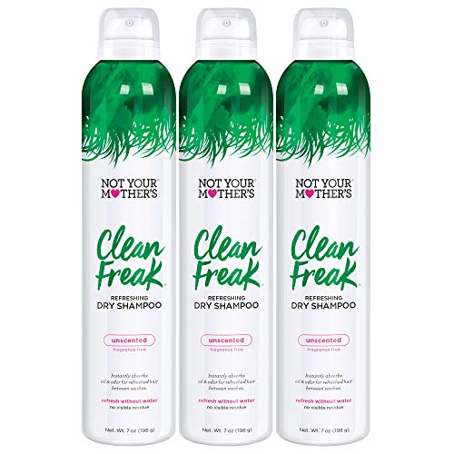 Not Your Mother's Clean Freak Unscented Dry Shampoo (3-Pack) - 7 Oz - Refreshing Dry Shampoo - Instantly Absorbs Oil For Refreshed Hair #TOP12