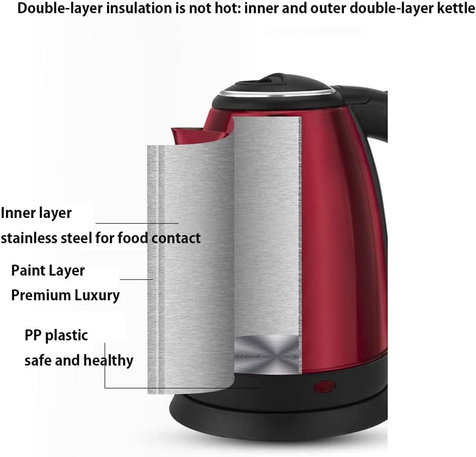 Tetera Eléctrica Acero Inoxidable con Capacidad 2L Azul miniatura 7