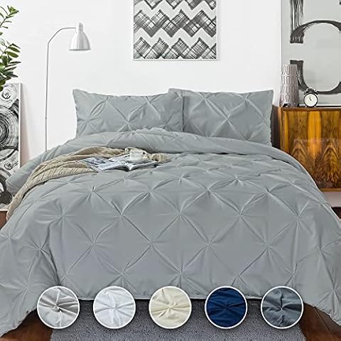 Silver Pinch Pleated Pillow Shams by Crown Collection Cover