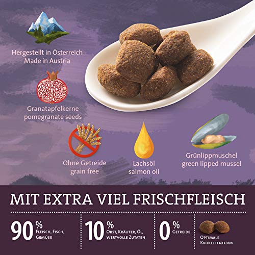GranataPet Natural Taste Ente & Forelle, Trockenfutter für Hunde, Hundefutter ohne Getreide & ohne Zuckerzusätze, Alleinfuttermittel für ausgewachsene Hunde, 4 kg