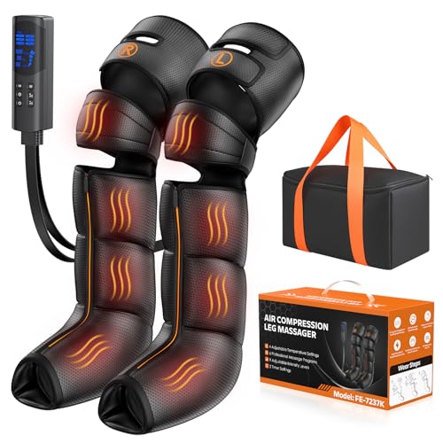 DEJUNPIOOL Leg Massager with Heat & Compression