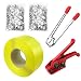 Lifeisbetter Pallet Packaging Strapping Banding Kit Tensioner Tool Sealer, 3200' Length x 1/2" Wide Coil Reel for Packing