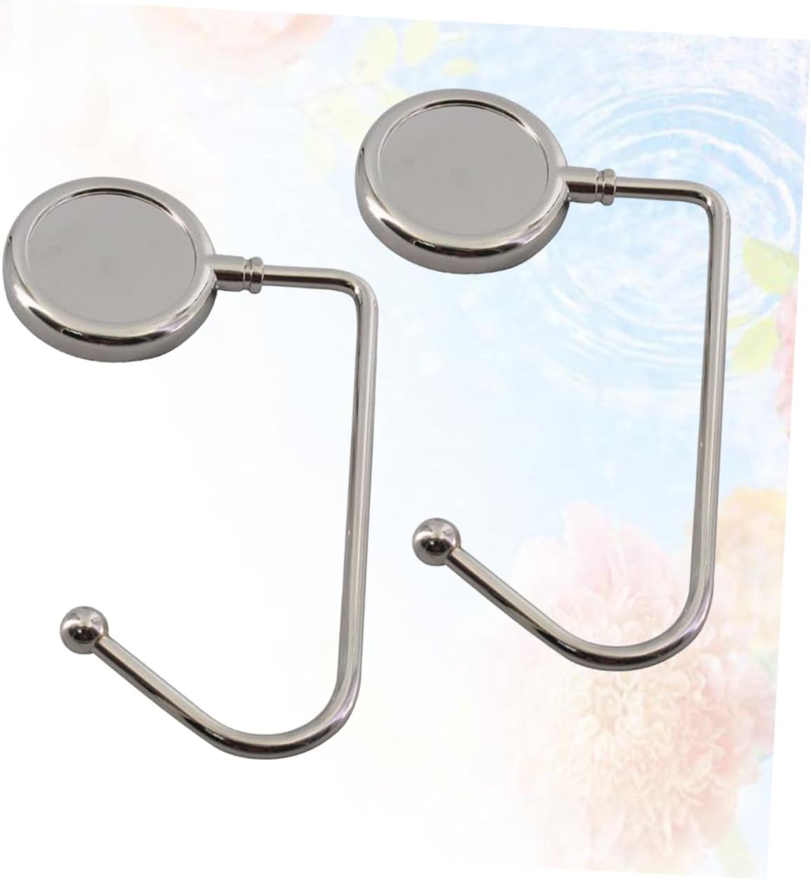 6pcs Handbag Hook Purse Hanger Bag Table Hook Schoolbag Holder -Slip Base Pad Fashion Design Lightweight