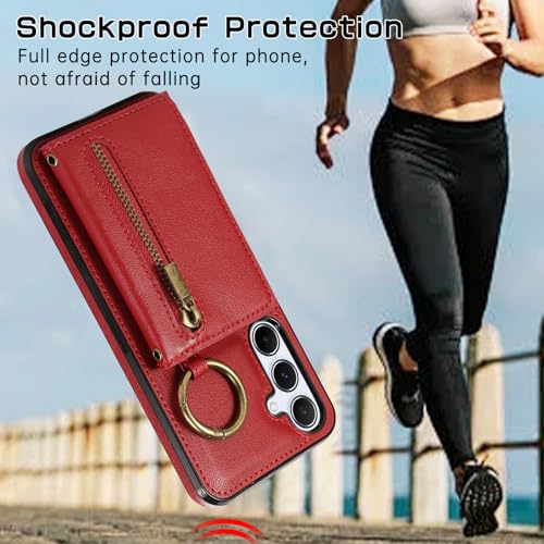 Coque Galaxy A16 Asuwish rouge housse silicone souple durable
