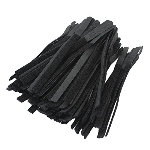 100pcs Durable Ajustable Reutilizable Nylon 17.5cm Velcro Cable Lazo Tira