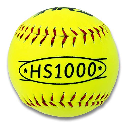 Practice Fast Pitch/Slow Pitch Official Size 12 Inch Softballs. Perfect Softball for Batting or Fielding Practice. 6 Balls Per Pack.