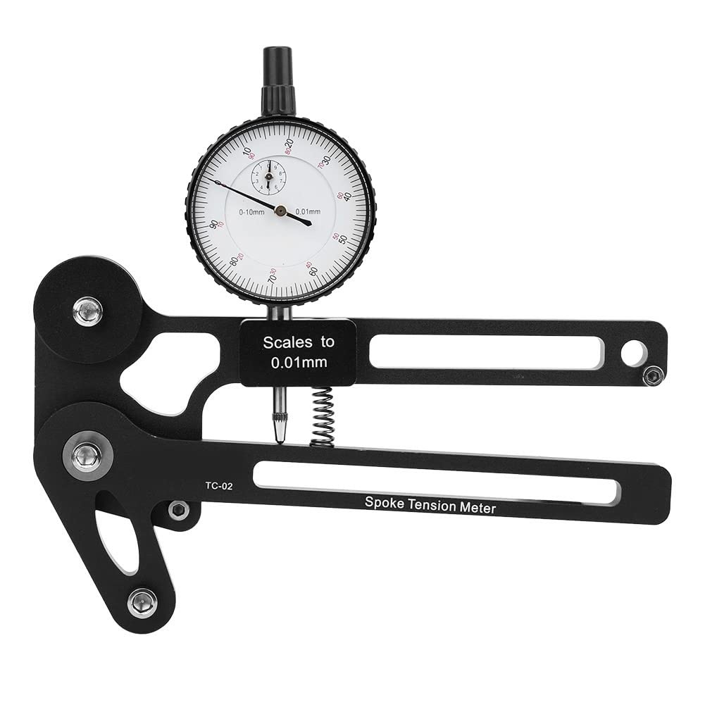 FLEXMAN Medidor de Tensión para Bicicletas, Aleación de Aluminio, Herramienta de Medición para Radios de Ruedas, para Amantes de las Bicicletas Deportivas al Aire Libre, Bicicletas
