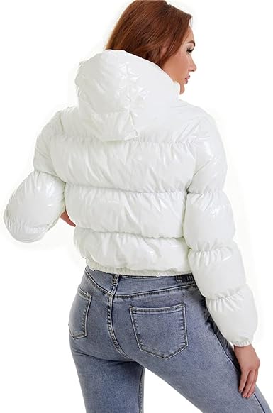 black cropped jacket with hood