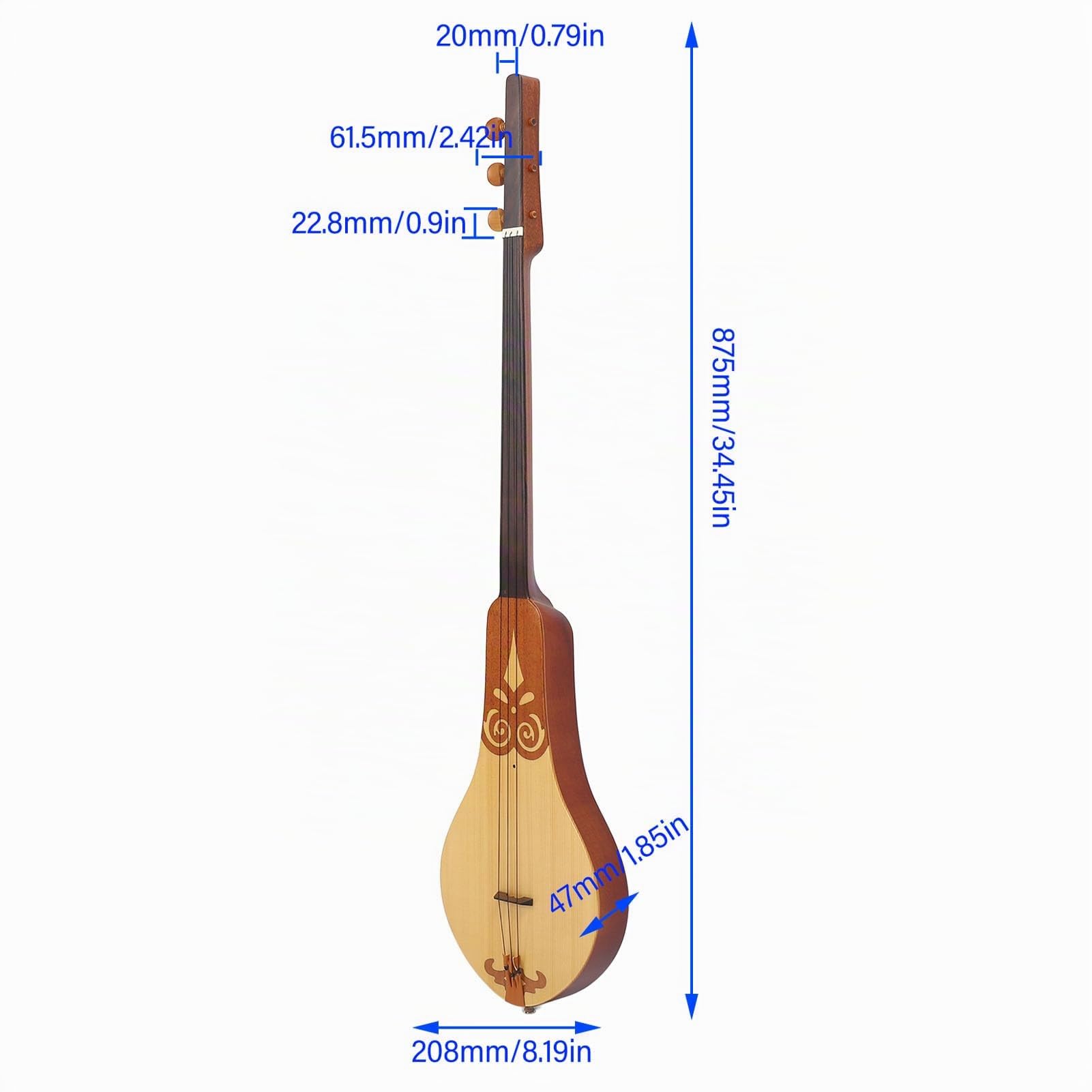 Strumento Musicale Sanxian, Shamisen del Giappone per le Prestazioni Pratiche