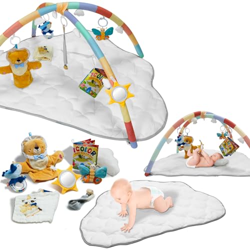 Bieco bambini Palestrina neonato legno | palestra neonati | tappeto sensoriale | giocattoli legno