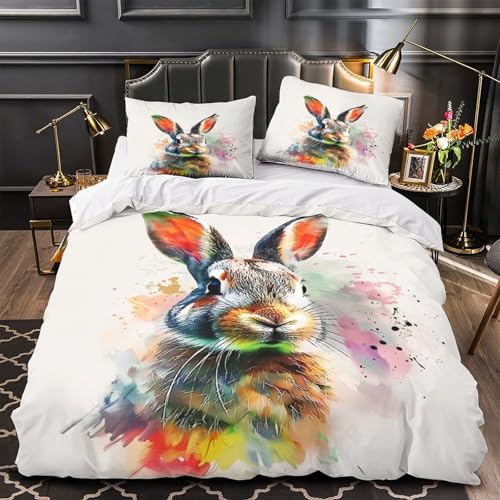 Housse de couette grenouille fermeture éclair en microfibre super douce king