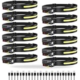 Lytoybe 12 Pack Headlamp - 1000 Lumen Rechargeable for Adults - 6 Modes& 230° COB Wide Beam - IPX5 Waterproof, USB-C Fast Charge - for Running, Camping, Hiking, Cycling