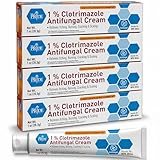 MED PRIDE Clotrimazole Antifungal Cream 1%, 4 Pack – Bulk Treatment for Athlete’s Foot, Jock Itch, Ringworm, Itchy Skin, Redness, Scaling & Cracking – Maximum Strength Fungal Relief