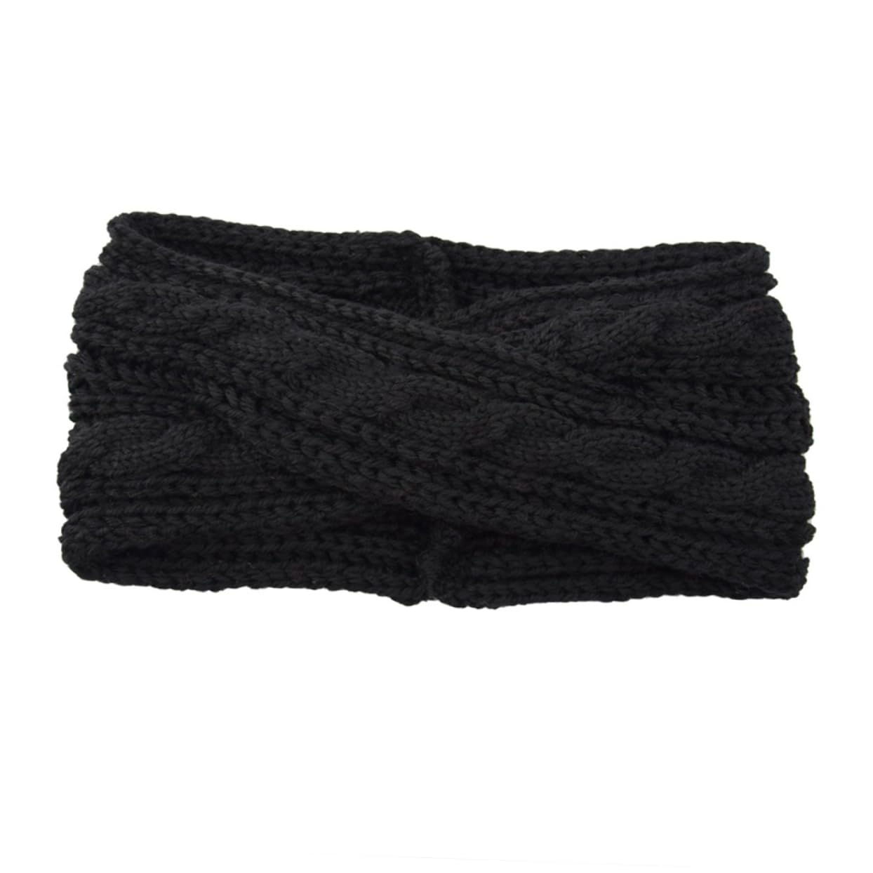 FRCOLOR 6pezzi Fasce Per Lana Tricotata Di Cerchietti Incrociati Nero Bianco e Giallo Per Donne Accessori Versatili Per Acconciature e Benessere Per Trucco e Spa