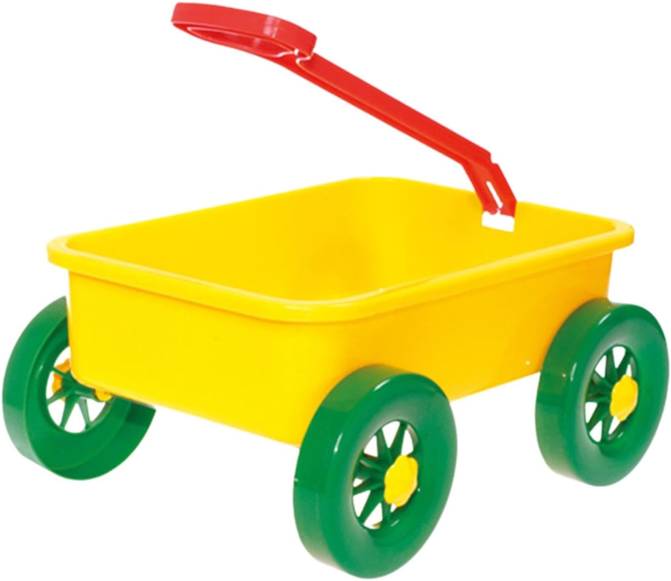 Amagogo Wagon Toy Kids Outdoor Vehicle Pretend Play Cart Pull Car Portable PP Trolley with Storage Compartment Suitable for Summer Beach Backyard Travel, Yellow