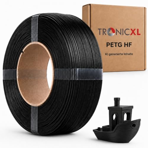 TRONICXL 1 kg Refill Filament PETG-HF Suitable for Bambu Lab 3D Printers Compatible with Bambulab Empty Coil (with Notch