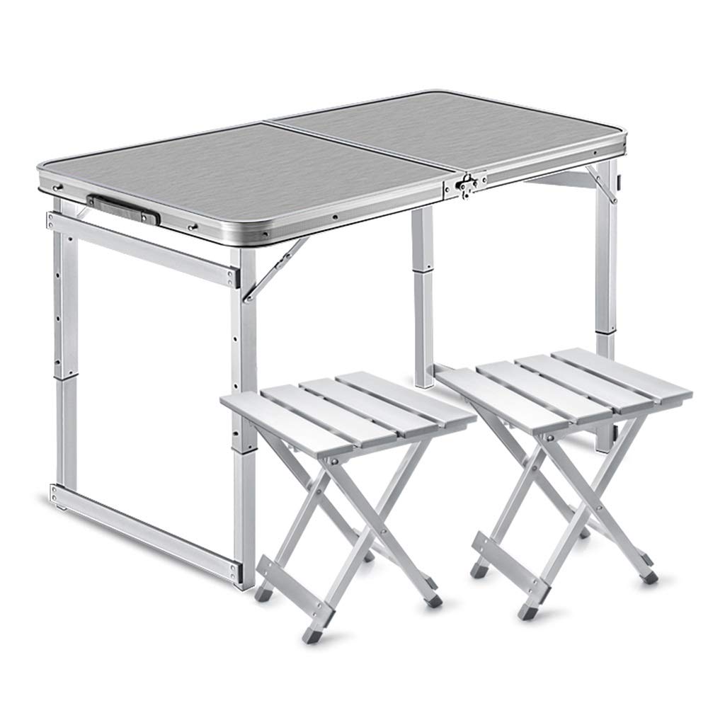 Amazon | ZXQZ 折りたたみテーブル、120x60cmアルミニウムポータブル