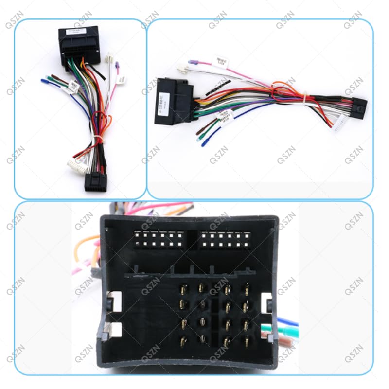 Car for Audio 16PIN Android Power Cable Adapter with Canbus Box for Volkswagen Lavida 2008 2009 2010 2011 Wiring Harness - (A, Color Name: Set)