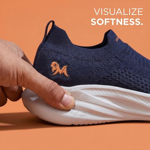 Image of Neeman's Max Cush Slip-On Sneakers for Men | Stylish Casual Shoes with Padded EVA Insole | Breathable Lightweight Footwear | Everyday Sneaker for Boys