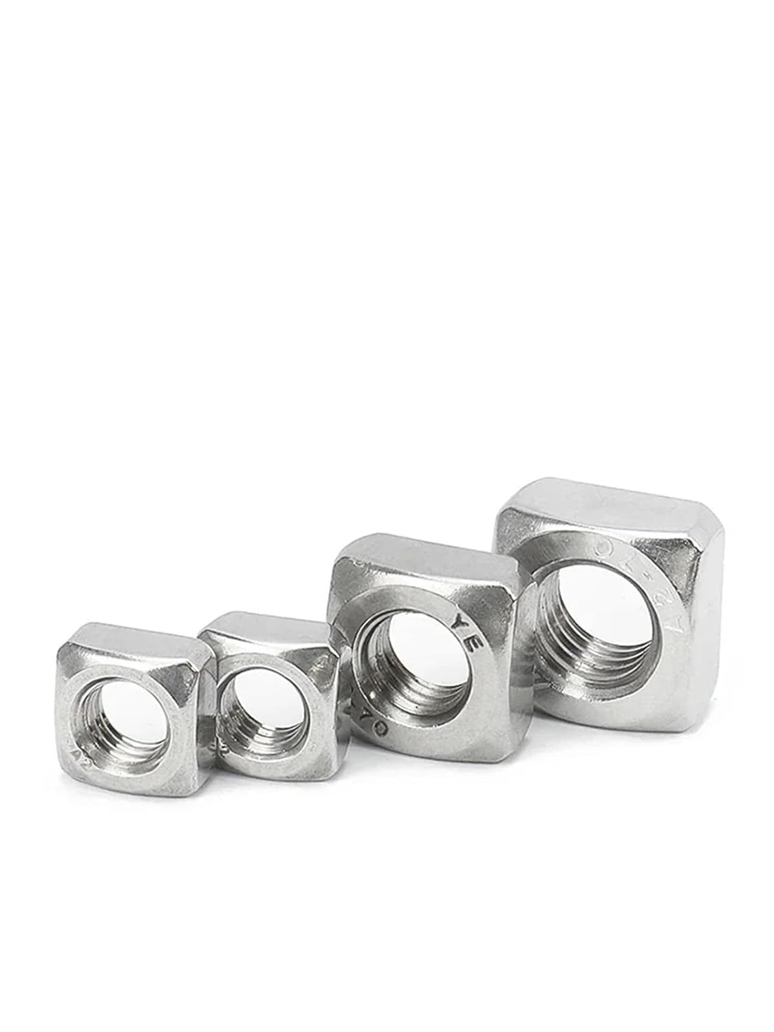 Square Weld Nuts 5pcs M3 M4 M5 M6 M8 M10 304 A2-70 Stainless Steel Square Welding Nut A Type Four Corner Spot Welding Screw Cap 5-20pcs(M10)