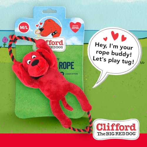 Clifford-Busy-Body-Rope-16-Tug-of-War-Dog-Toy-Durable-Cozy-Plush-Dog-Toy-Stuffed-Animals-Play-Toy-with-Ropes-for-Games-of-Tug-Mental-Stimulation-Interactive-Bonding-Comfort - Cucciolini Doodles Clifford-Busy-Body-Rope-16-Tug-of-War-Dog-Toy-Durable-Cozy-Plush-Dog-Toy-Stuffed-Animals-Play-Toy-with-Ropes-for-Games-of-Tug-Mental-Stimulation-Interactive-Bonding-Comfort