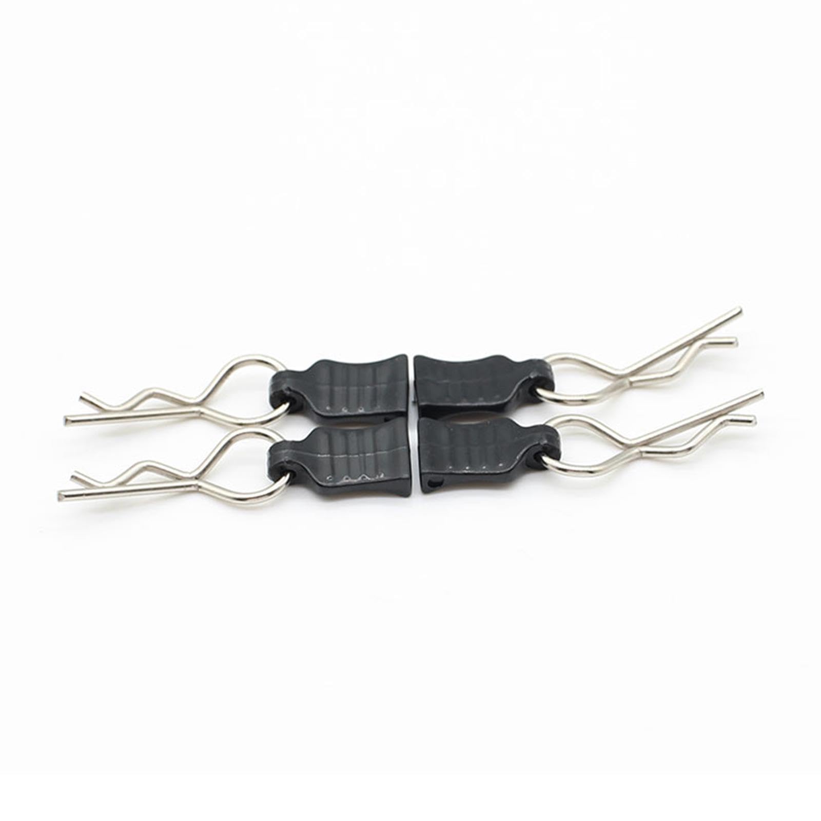 Lot de 4 Clips de Carrosserie RC avec Languettes de Traction, Pièces de Mise à Niveau, Clips de Remplacement pour Toutes les échelles 1/8 1/10 1/12 Axial HSP