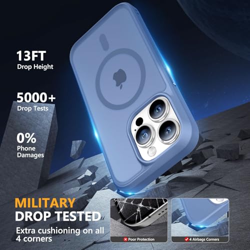 Image of MOCCA Magnetic Shockproof for iPhone 14 Pro Case,Blue