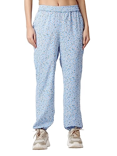 Image of POPWINGS Casual Printed Joggers for Summer || Stylish Women Joggers for Summer || Loose-Fit Pull On Joggers for Women || Women Joggers Pants for Summer