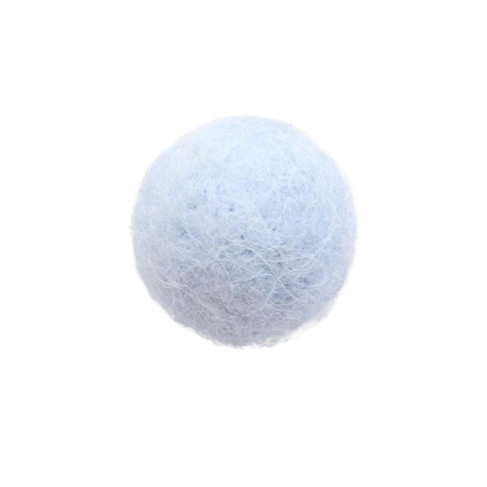 Filzwolle Wollfilz-Bälle, rund, bunt, for Basteln, for DIY-Dekoration, Nähzubehör, 10 Stück/3 cm(Light Blue)