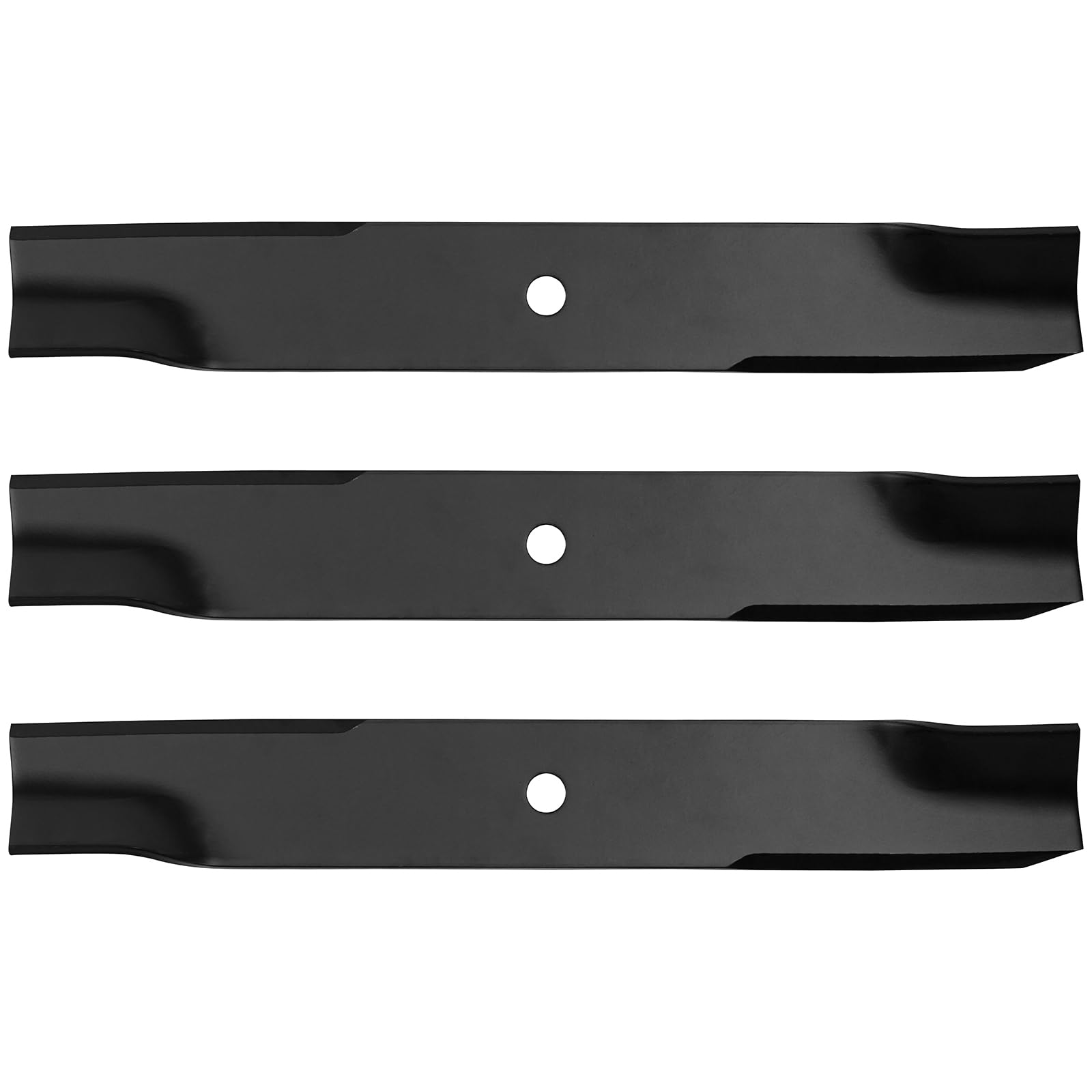 SCITOO Paquete de 3 cuchillas para cortacésped, cuchillas de 52 pulgadas compatibles con Oregon 92-044; para Hustler 795526, 785436, 782532; para Rotary 11557; para Stens 350-691, 350691 92044