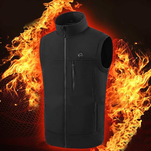 Blouson homme chauffant contre le froid gilet unisexe 3 températures réglables - 2