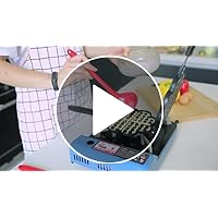 Bobikuke Waffeleisen Herzform, Waffeleisen Doppelt mit Antihaftbeschichtung Waffel Backform Pressplatte aus… – Bild 9