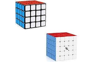 d-fantix 4x4 3x3 Speed Cube Bundle Pack: Puzzle Mania for Adults &...