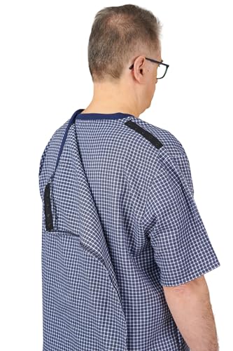 Ovidis Open Back Adaptive Pajama Set Clothes Senior Elderly Men - Jules3