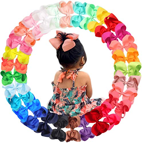 El Mejor Listado de Monos para Niña los 5 mejores. 44 30 colores para bebés y niñas, lazos grandes de 6 pulgadas, pinzas de cocodrilo para la cabeza para niñas y niños pequeños