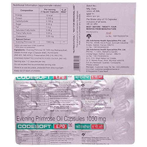 Image of Codesoft Epo - Blister Pack of 15 Capsules