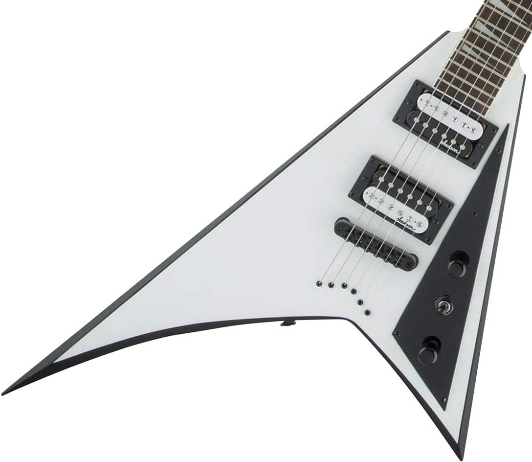 JS32T Rhoads White w/Black Bevels - Electric Guitar