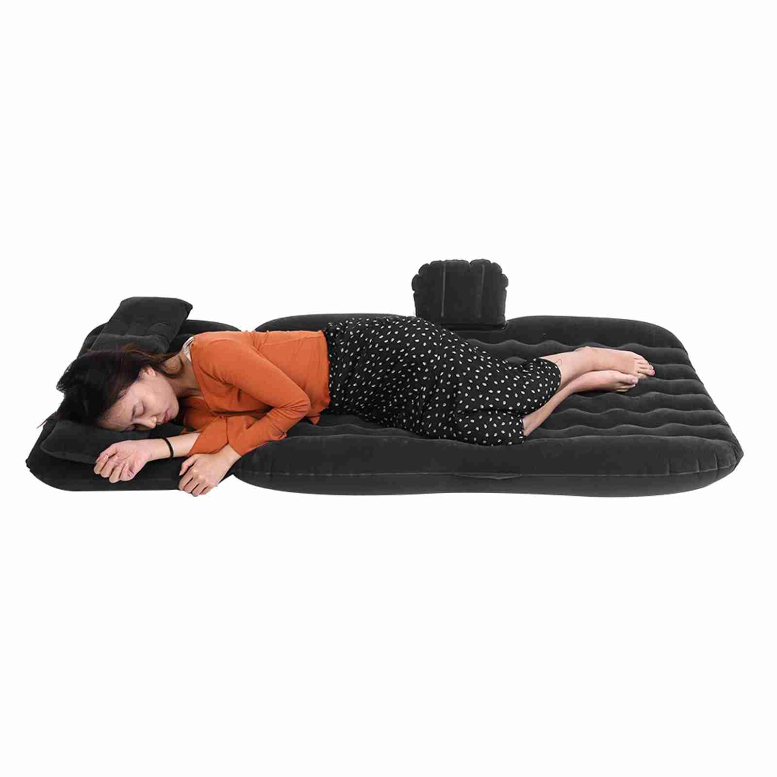 Matelas Gonflable Durable Coussin en PVC pour Camping Voyage Interieur