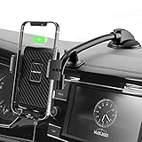 Wireless Car Charger, MOKPR 15W Fast Charging Car Mount Auto-Clamping Car Charger, Dashboard Windshield Phone Holder Compatible with iPhone 13/12 pro/12/11/XS/X/8/8, Samsung S10/S9/S8/Note10/Note9